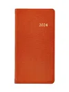 Graphic Image Leather Pocket Journal In Orange