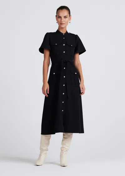 Derek Lam Judy Utility Shirtdress In Black