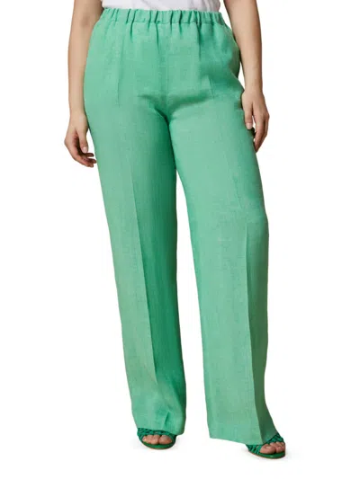 Marina Rinaldi Rocco Trousers In Emerald