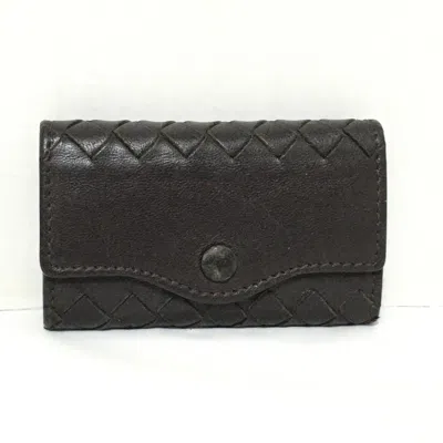 Bottega Veneta Intrecciato Brown Leather Wallet  ()