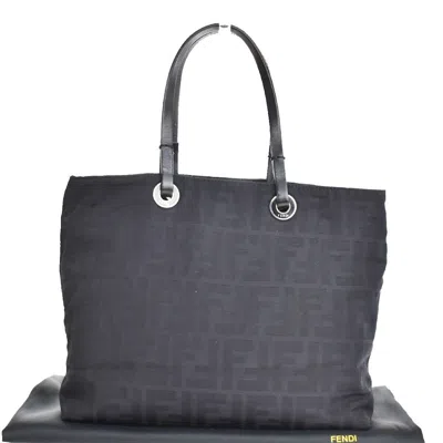 Fendi Zucca Black Canvas Tote Bag ()