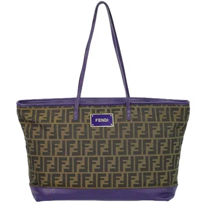 Fendi Zucca Brown Canvas Tote Bag ()