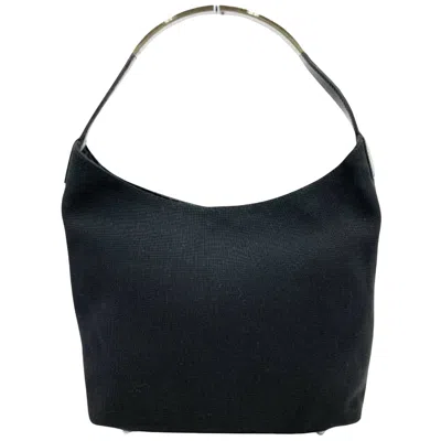 Gucci Hobo Black Canvas Shoulder Bag ()