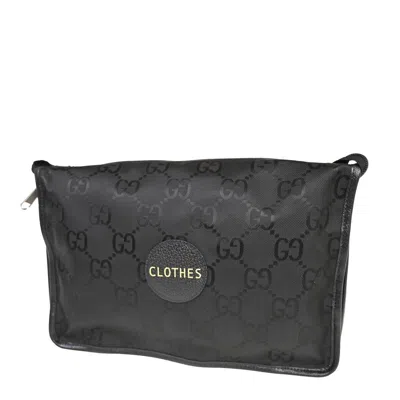 Gucci Off The Grid Black Canvas Clutch Bag ()