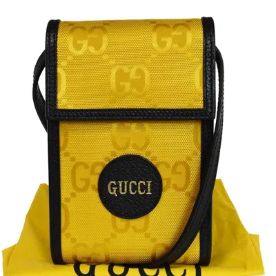 Gucci Off The Grid Yellow Synthetic Shoulder Bag ()