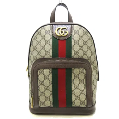 Gucci Ophidia Backpack Beige Canvas Backpack Bag ()