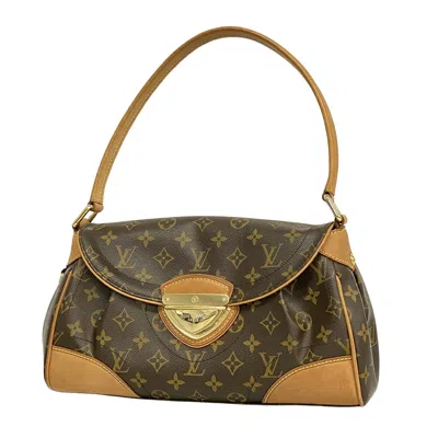 Pre-owned Louis Vuitton Beverly Brown Canvas Shoulder Bag ()