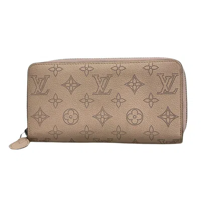 Pre-owned Louis Vuitton Mahina Pink Leather Wallet  ()