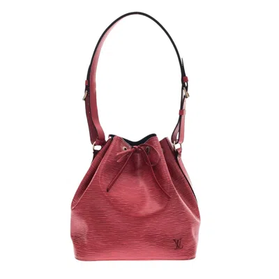 Pre-owned Louis Vuitton Petit Noé Red Leather Shoulder Bag ()