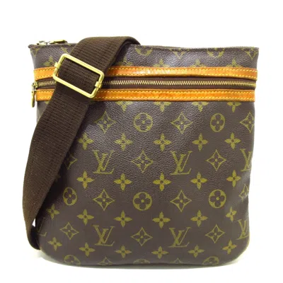 Pre-owned Louis Vuitton Pochette Bosphore Brown Canvas Shoulder Bag ()