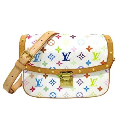 Pre-owned Louis Vuitton Sologne White Leather Shoulder Bag ()