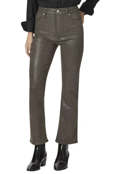 Paige Constance Split-hem Skinny-leg Mid-rise Rayon-blend Denim Jeans In Beige