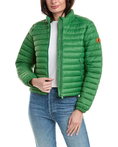 Save The Duck Neha Short Jacket In Green