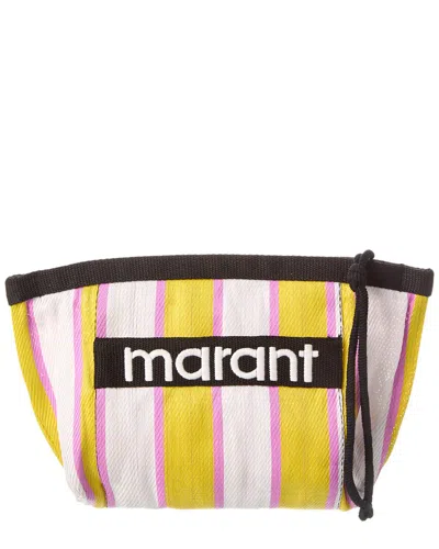 Isabel Marant Powden Canvas Pouch In Multi