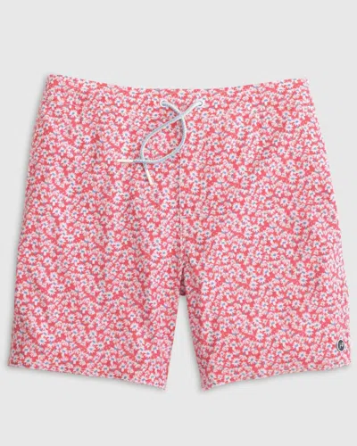 Johnnie-o Half Elastic 7" Surf Shorts In Taffy In Multi