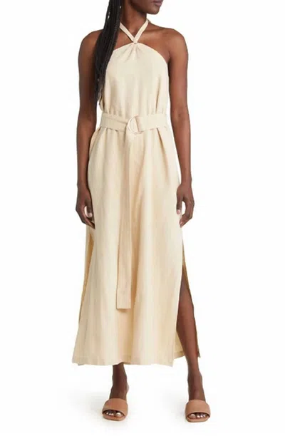 Lost + Wander On Holiday Maxi Dress In Butter In Beige