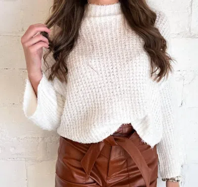 Mustard Seed Cold Days Knit Top In White