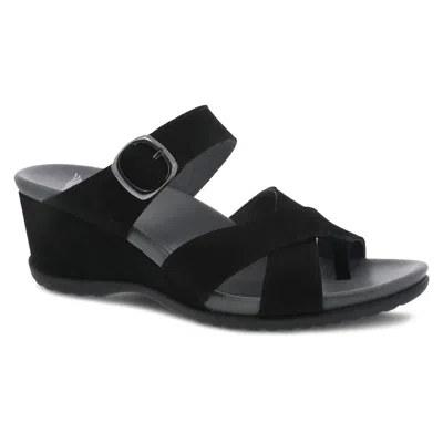 Dansko Aubree Wedge Sandal In Black