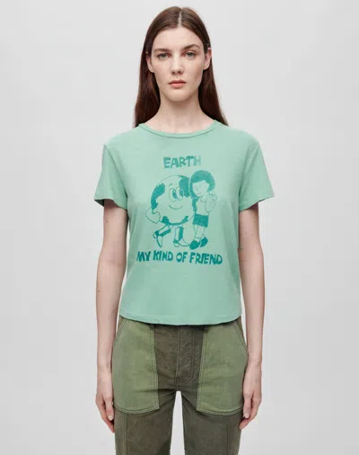 Re/done Classic Earth-print T-shirt