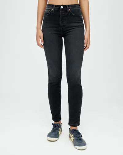 Re/done Comfort Stretch High Rise Ankle Crop In 30