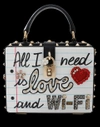 DOLCE & GABBANA All I Need Is Love And Wifi Bag
