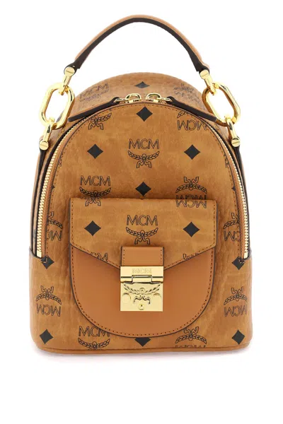 Mcm Visetos Mini Backpack In Brown