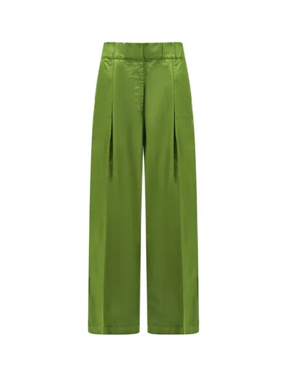 Dries Van Noten Wide Nylon Trouser In Green