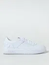 Hugo Mixed-material Trainers With Raised Logo In White