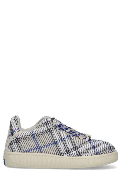 Burberry Box Checked Sneakers In Multicolor