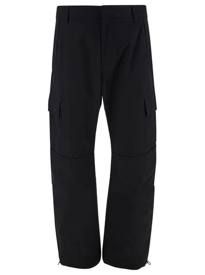 Givenchy 4g Embroidered Cargo Pants In Black