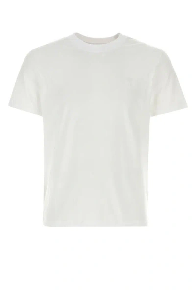 Ami Alexandre Mattiussi Ami Man White Cotton T-shirt In Brown