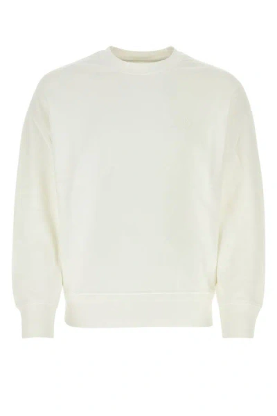 C.p. Company Man White Cotton Sweatshirt