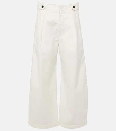 Citizens Of Humanity Payton High-rise Twill Wide-leg Pants In White
