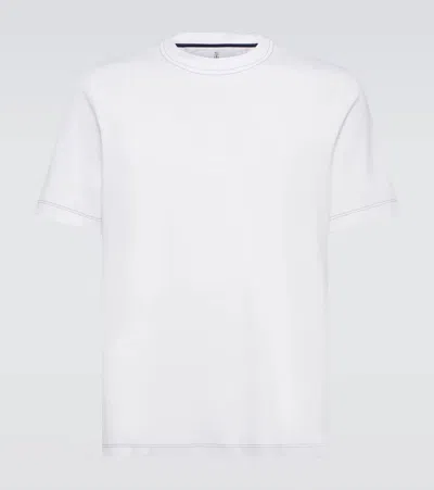 Brunello Cucinelli Cotton Jersey T-shirt In White