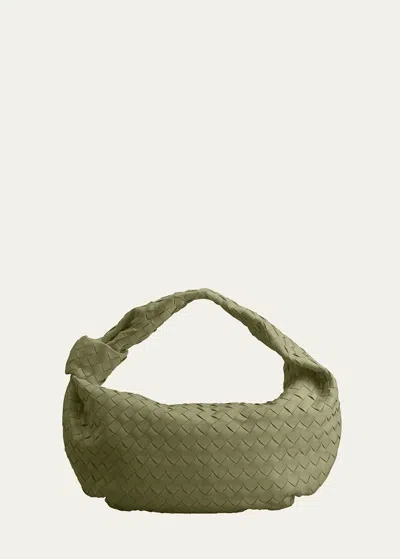 Bottega Veneta Jodie Small Bag In Travertine/gold