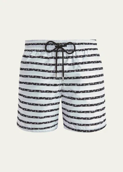 Vilebrequin Striped Swim Shorts In White
