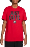 Nike Sportswear Graphic T-shirt In University Red
