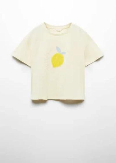 Mango Kids' T-shirt In Jaune