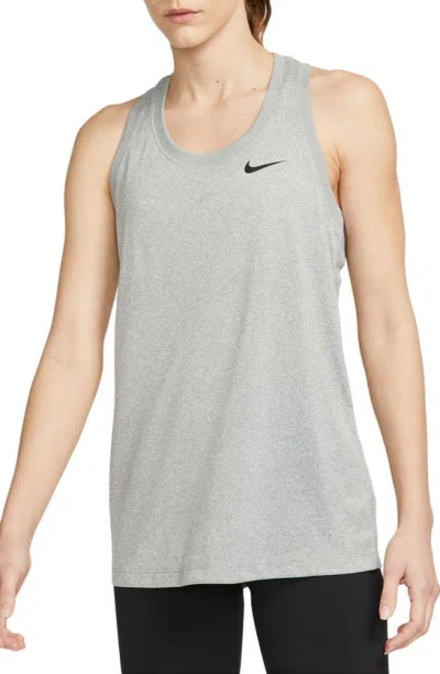 Nike Women's Dri-fit Training Tank Top In Tumbled Grey/flt Silver