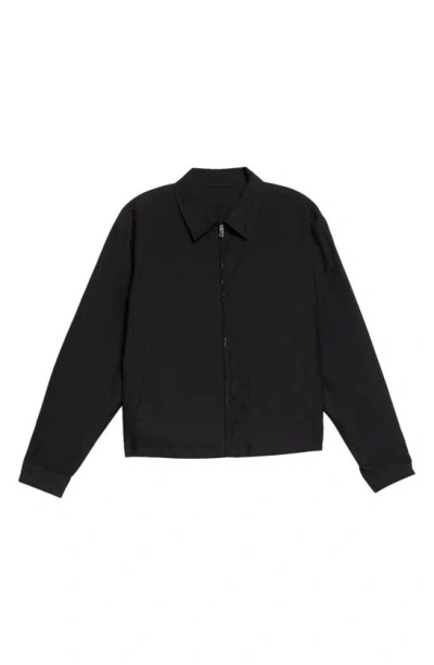 Lemaire Zip-up Jacket In Black