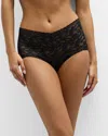 Hanky Panky Signature Lace Retro V-kini Briefs In Black