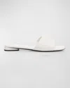 Balenciaga 10mm Dutyfree Shiny Leather Sandals In White