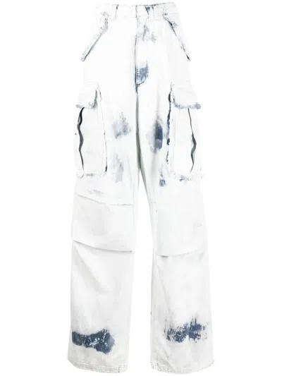 Darkpark Vivi Bleached Denim Trousers In White