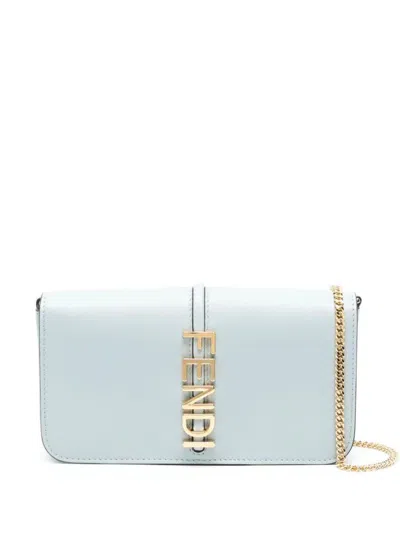 Fendi Wallet On Chain Graphy  Bags In Blue
