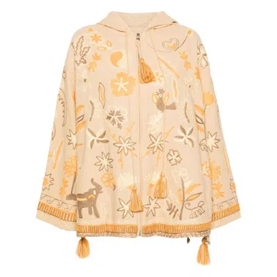 Taieur All-over Motif-embroidery Jacket In Neutrals