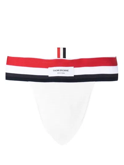 Thom Browne Briefs With Rwb Band In White