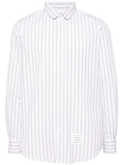 Thom Browne Cropped Trousers In Grey