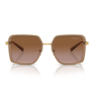 Versace Sunglasses In Brown