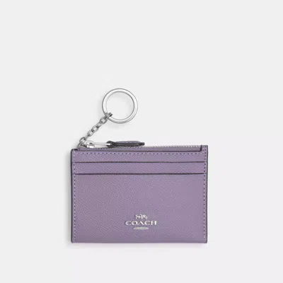 Coach Mini Skinny Id Case In Purple