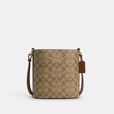 Coach Sophie Bucket Bag In Signature Canvas In Beige